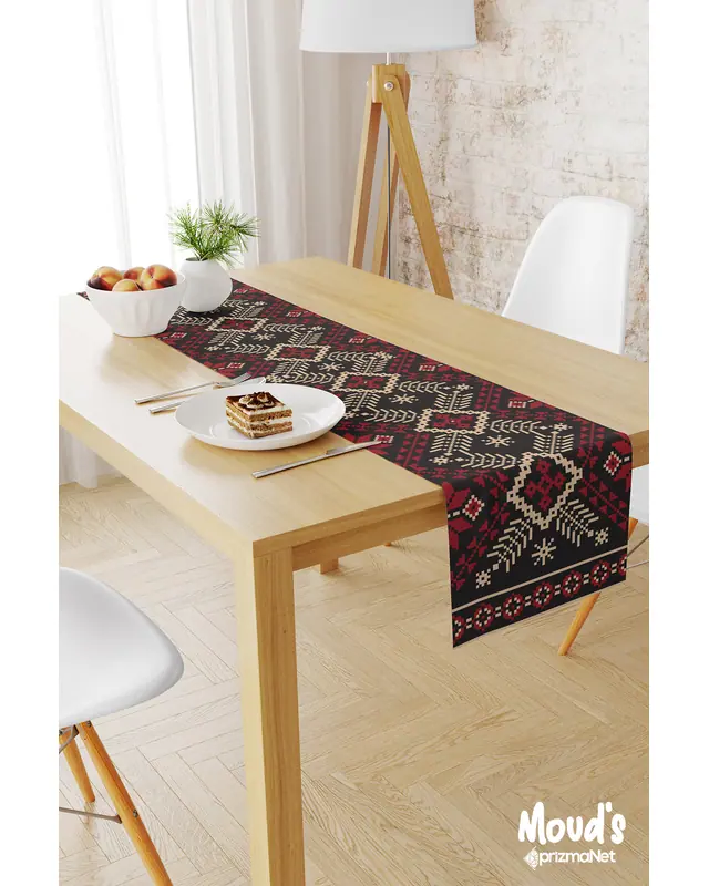 Anatolia 11 Desenli Baskılı Süet Runner Masa Örtüsü