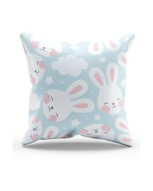 Bugs Rabbit - 1 Pattern Double-Sided Printed Suede Cushion Cover