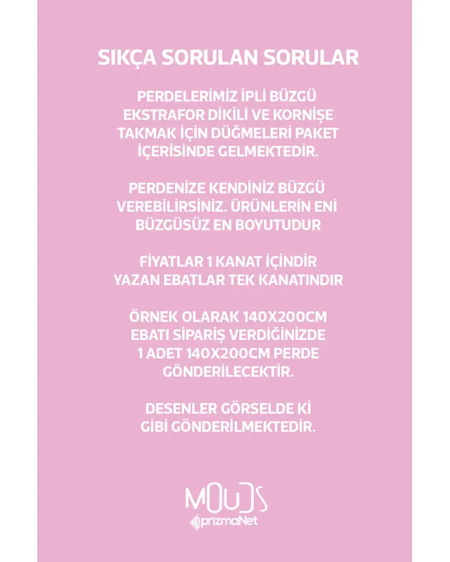 Pembe Kalpler Desenli Süet Oturma Odası Salon Fon Perde Baskılı Ekstrafor Büzgü TEK KANAT PRD-1045 - 3