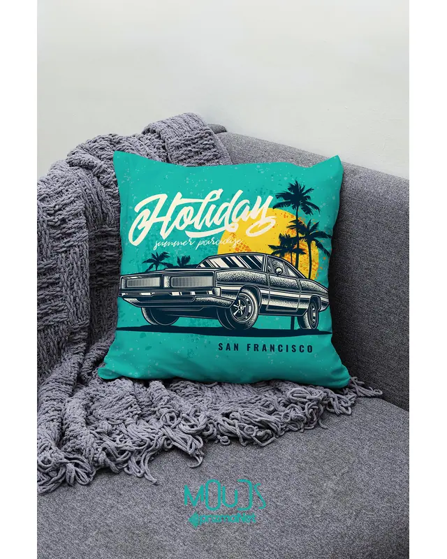Old Design Pattern Double-Sided Printed Single Cushion Cover - 2