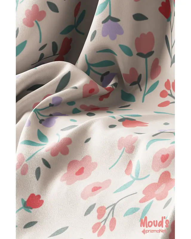 Miniso Çiçek Desenli Süet Dertsiz Masa Örtüsü - 3