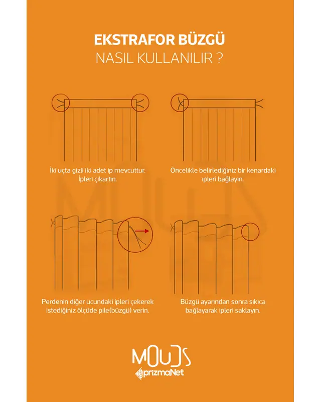 Renkli Ağaç Desenli Süet Oturma Odası Salon Fon Perde Baskılı Ekstrafor Büzgü TEK KANAT PRD-1090 - 3