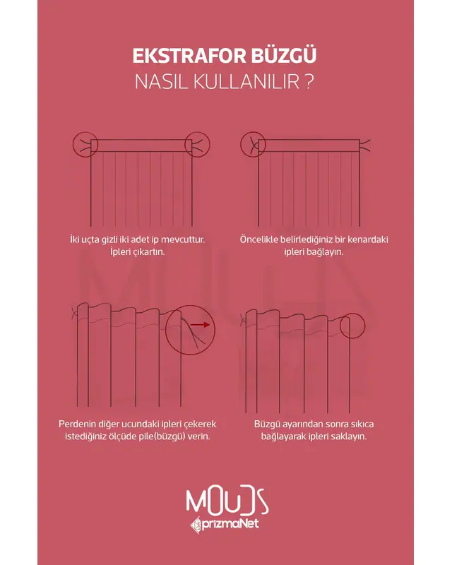Sweet Fil Patterned Decorative Curtain Kids' and Baby Room Digital Printed Suede Pencil Pleat - Single Panel - PRD-55-TK - 4