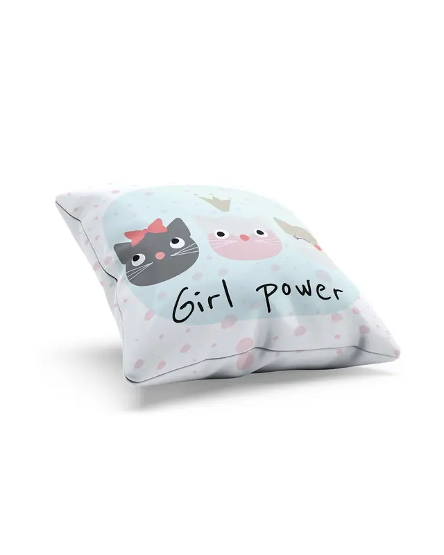 Girl Power-1 Pattern Double-Sided Printed Suede Cushion Cover - 2