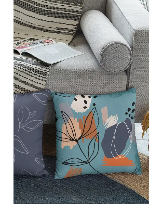 Art 8 Pattern Double-Sided Printed Suede Cushion Cover PL908 - 3
