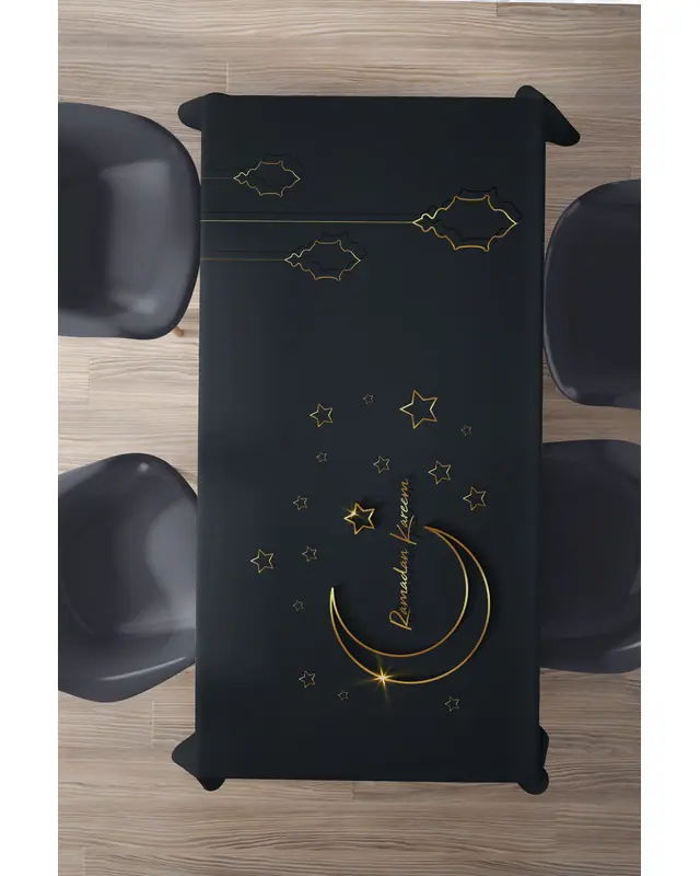 Ramadan Rectangular Easy-Care Suede-Feel Tablecloth - MS-303 - 2