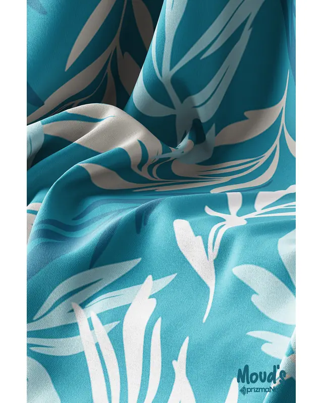 Nowon 2 Pattern Printed Suede Table Runner - 4