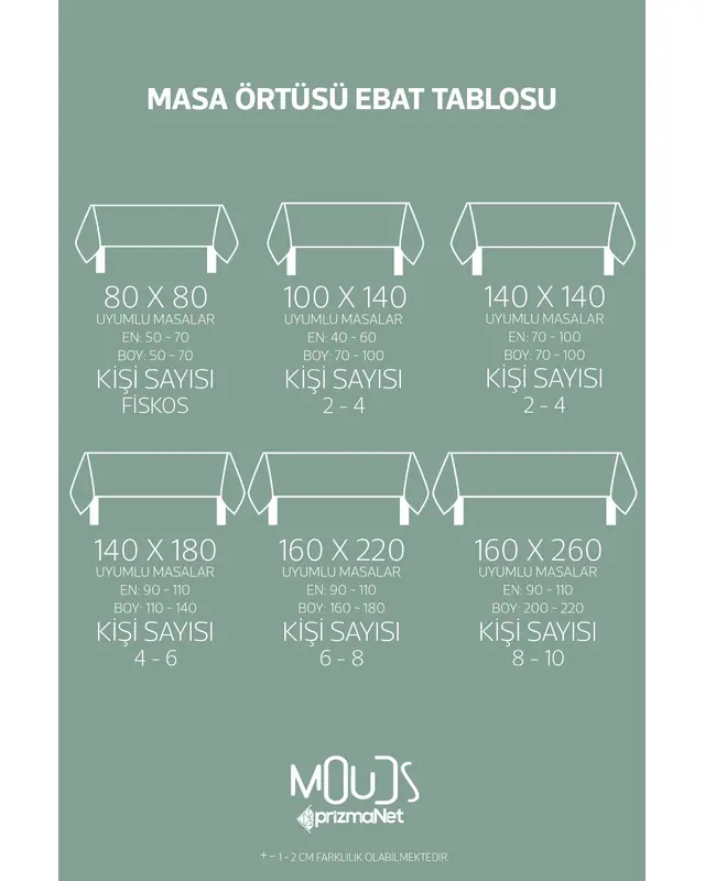 Ramadan Turquoise Mosque Silhouette Rectangular Easy-Care Suede-Feel Tablecloth - MS-257 - 4