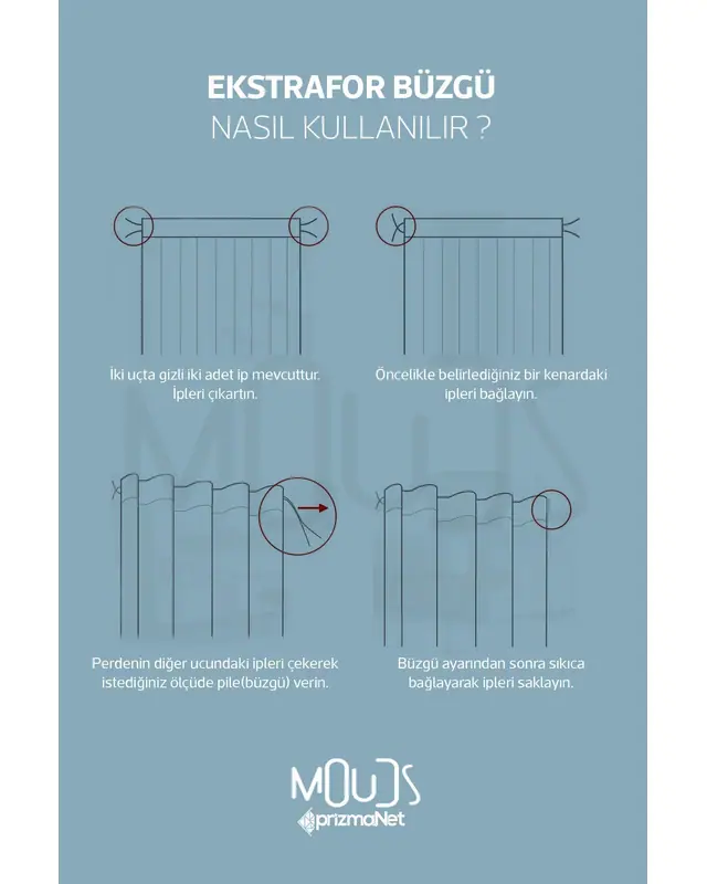 Moon and Cloud Patterned Decorative Curtain Kids' and Baby Room Digital Printed Suede Pencil Pleat Off-Bridge - Single Panel - PRD-21-TK - 6