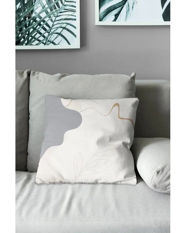 Double-Sided Printed Farmer Pattern Set of 3 Coordinated Suede Cushion Cover - 3