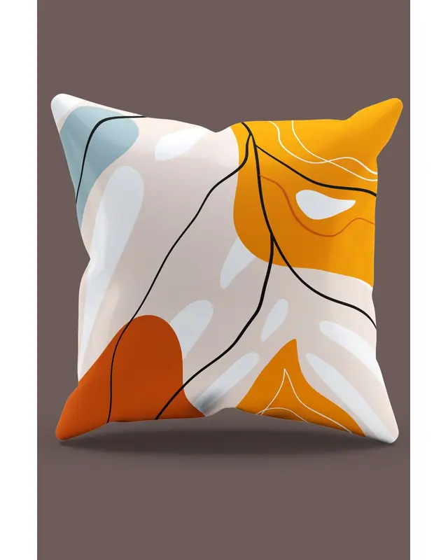 Double-Sided Printed Art Series-2 Pattern Set of 4 Coordinated Suede Cushion Cover - PLG151 - 8
