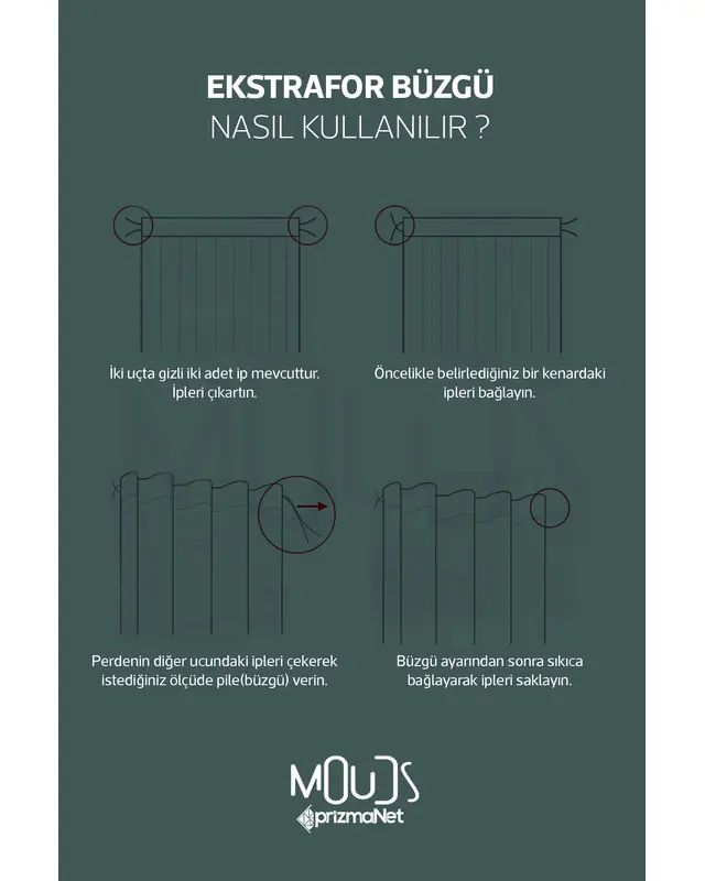 Farmer Desenli Süet Oturma Odası Salon Fon Perde Dijital Baskılı Ekstrafor Büzgü TEK KANAT PRD-1108 - 4