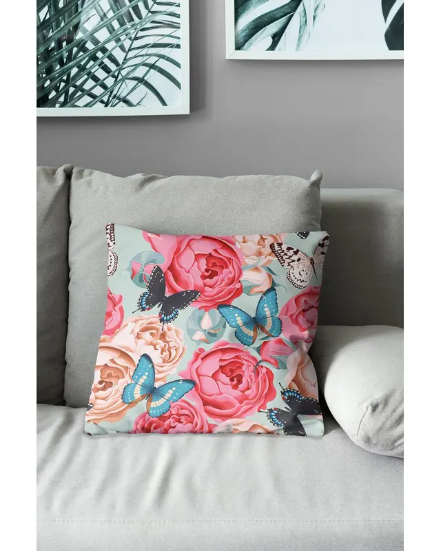 Classic Pattern - 3 Pattern Double-Sided Printed Suede Cushion Cover - 3