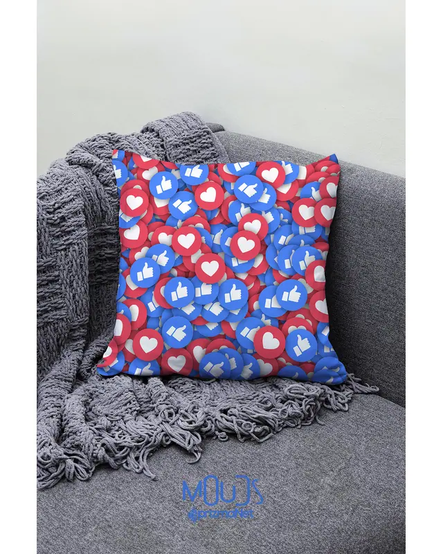 Fenomen Pattern Double-Sided Printed Single Cushion Cover - 2