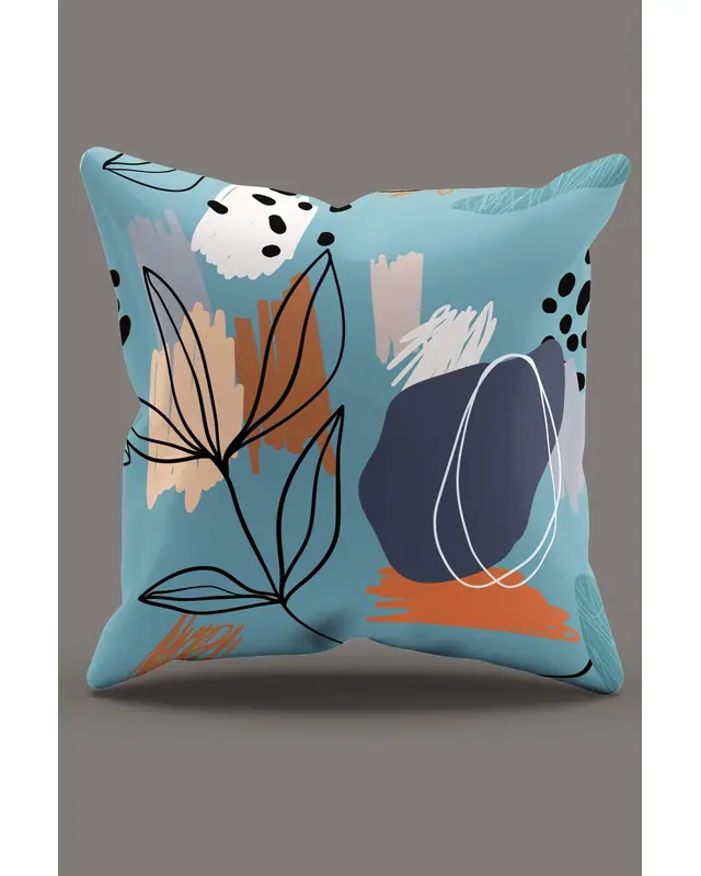 Art 8 Pattern Double-Sided Printed Suede Cushion Cover PL908 - 2