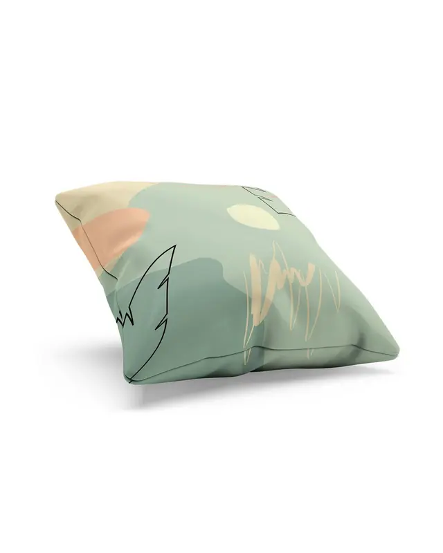 Best Pastel - 1 Pattern Double-Sided Printed Suede Cushion Cover - 2
