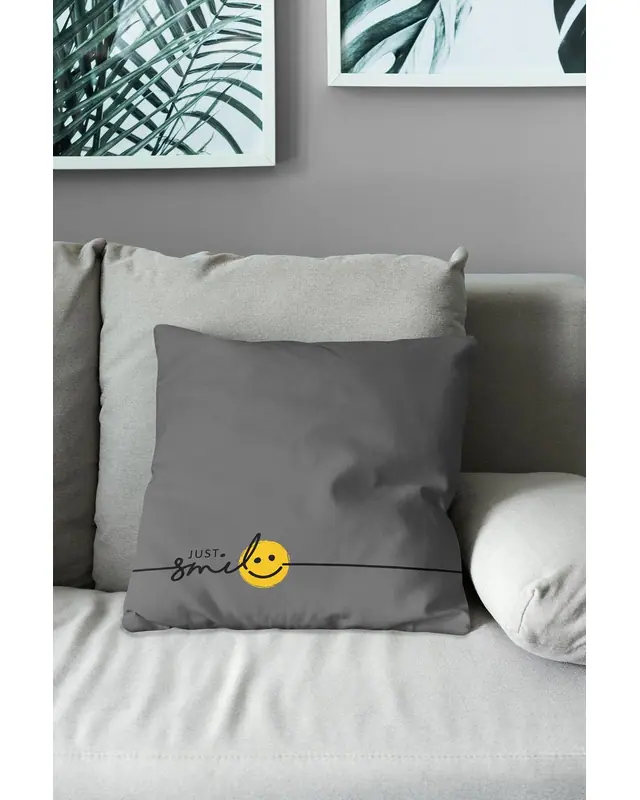 Line Text - 2 Pattern Double-Sided Printed Suede Cushion Cover - 3