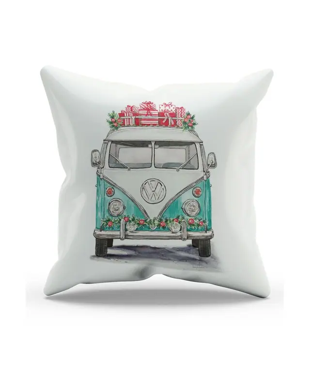 Vosvos-1 Pattern Double-Sided Printed Suede Cushion Cover