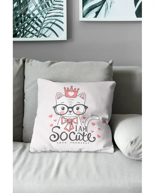 So Cute Pattern Double-Sided Printed Suede Cushion Cover - 3