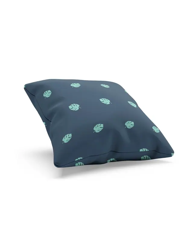 Navy Polka - 3 Pattern Double-Sided Printed Suede Cushion Cover - 2
