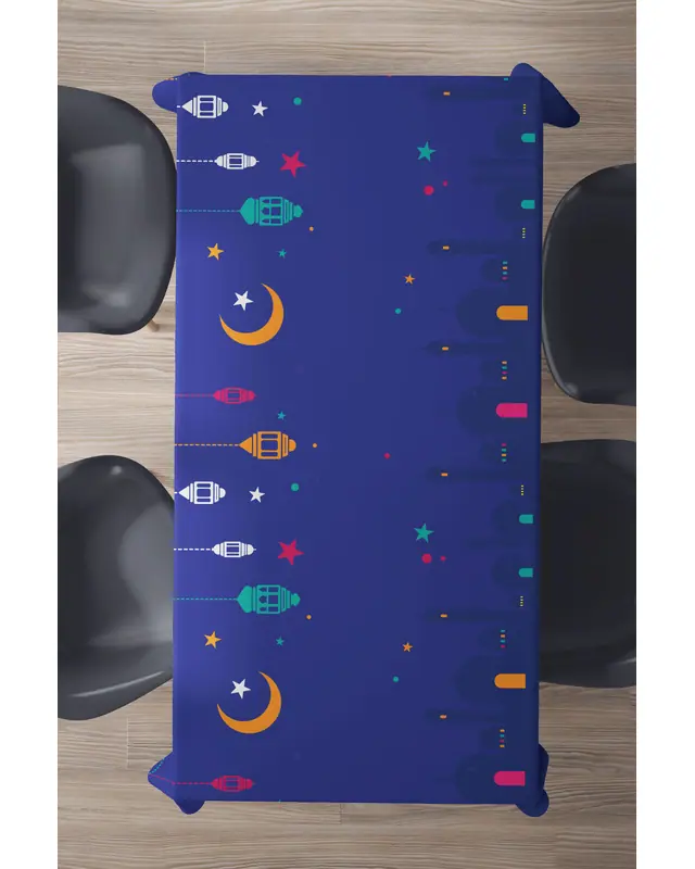 Ramadan Rectangular Easy-Care Suede-Feel Tablecloth - MS-295 - 2