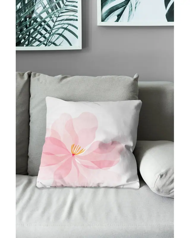 Double-Sided Printed Rabesa Pattern Set of 3 Coordinated Suede Cushion Cover - 5