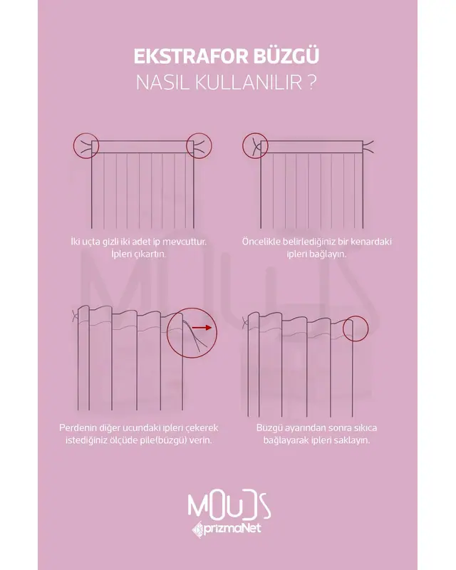 Pink Heart Patterned Decorative Curtain Kids' and Baby Room Digital Printed Suede Pencil Pleat - Single Panel - PRD-56-TK - 3
