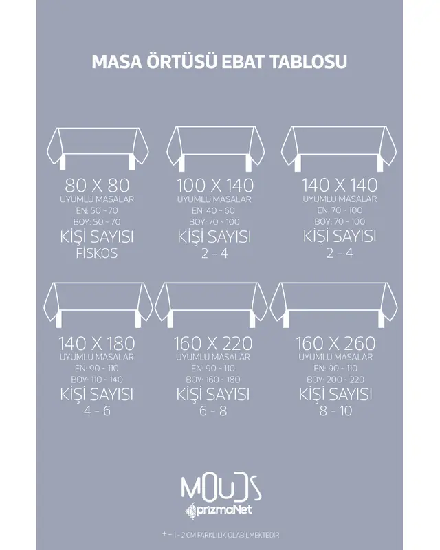 Ramadan Colourful Islamic Rectangular Easy-Care Suede-Feel Tablecloth - MS-250 - 3