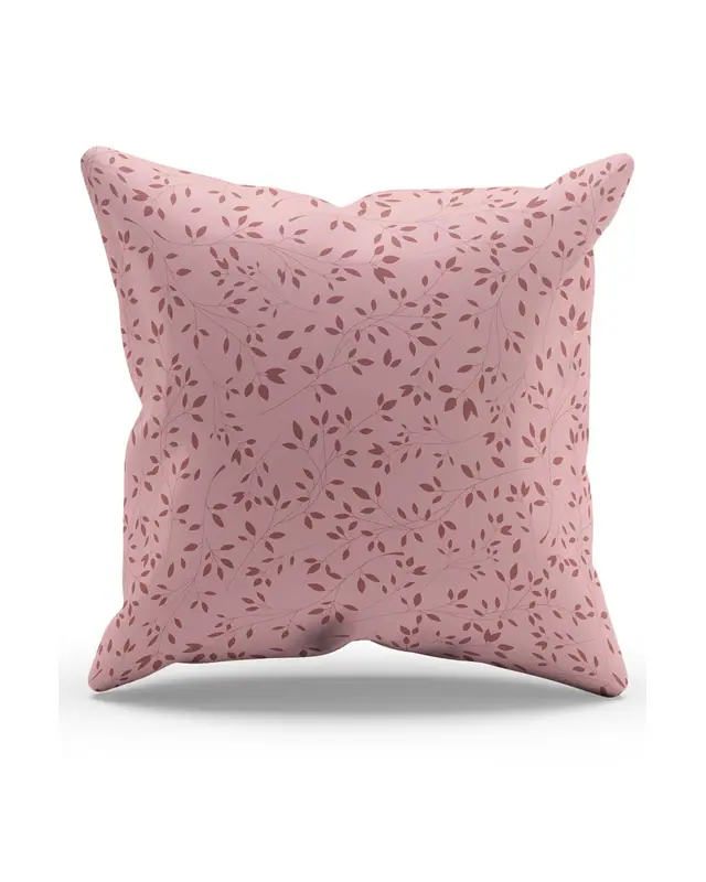 Double-Sided Printed Pink Sweet Home Series Pattern Set of 4 Coordinated Suede Cushion Cover - PLG201 - 4