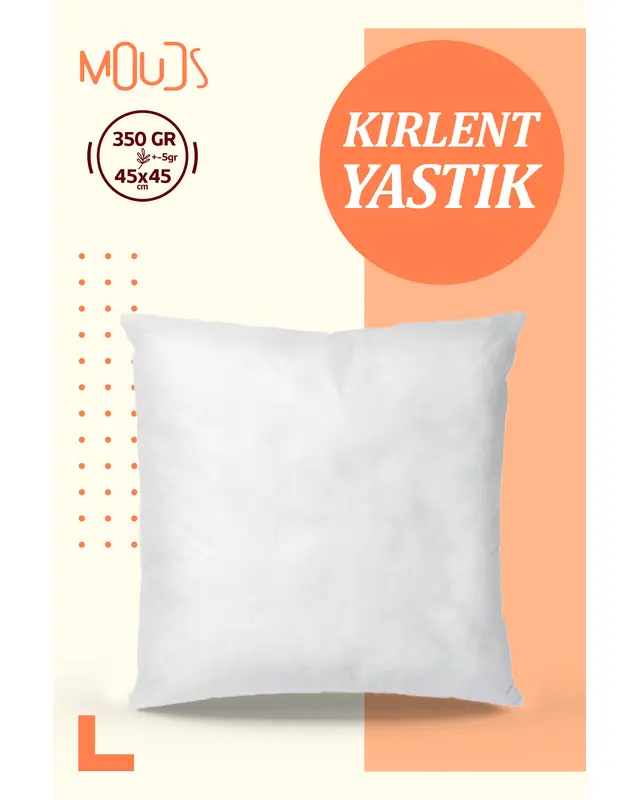 Kırlent Kılıfı Iç Yastığı 45x45cm 400 Gr %100 Saf Silikon Dolgulu Kırlent Yastığı