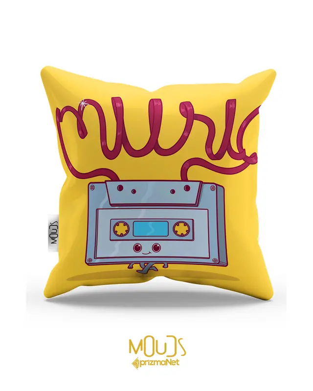 Ree Music Pattern Double-Sided Printed Single Cushion Cover - 2