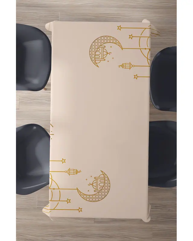 Ramadan Rectangular Easy-Care Suede-Feel Tablecloth - MS-301 - 2
