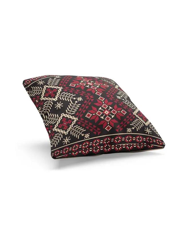 Anatolia-11 Pattern Double-Sided Printed Suede Cushion Cover - 2