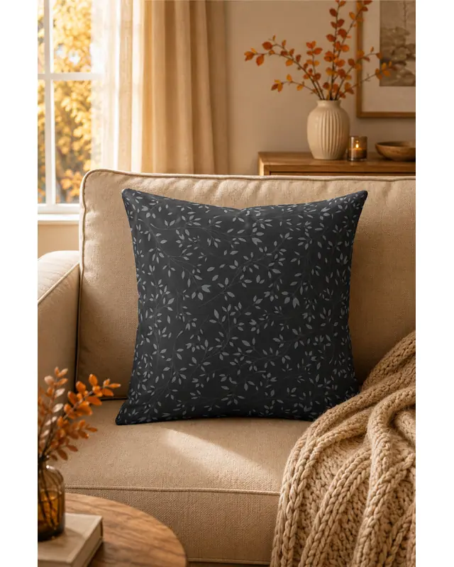 Double-Sided Printed Grey Sweet Home Series Pattern Set of 4 Coordinated Suede Cushion Cover - PLG200 - 6