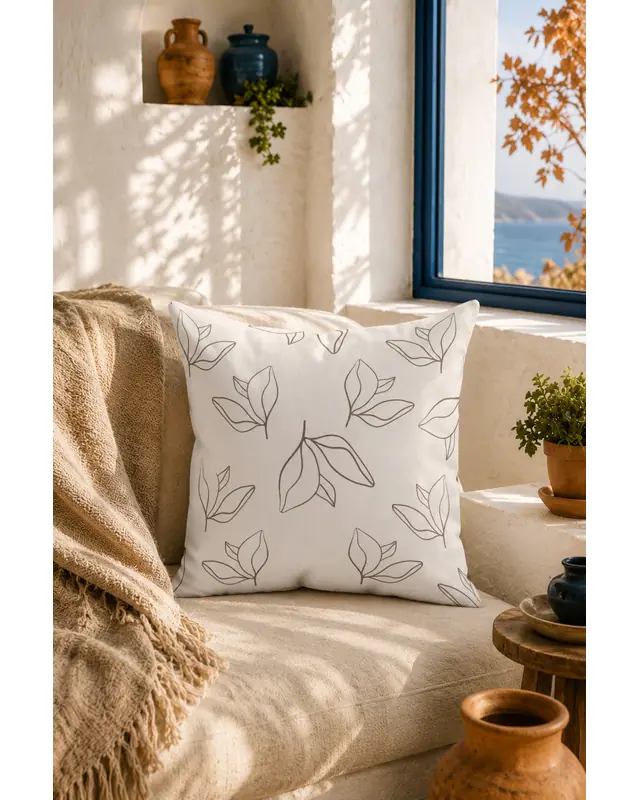 Double-Sided Printed Art Series-1 Pattern Set of 4 Coordinated Suede Cushion Cover - PLG150 - 6