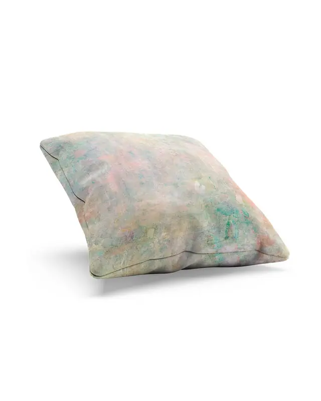 Canvas Flower-1 Pattern Double-Sided Printed Suede Cushion Cover - 2