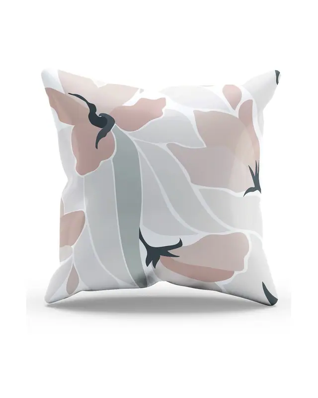 Mirror Flower-1 Pattern Double-Sided Printed Suede Cushion Cover - 2