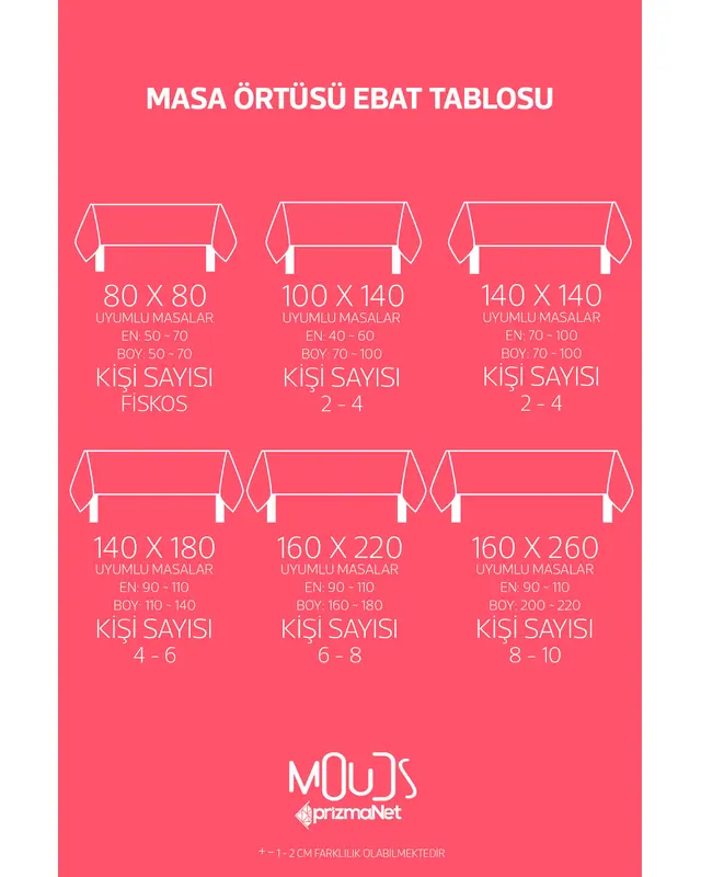 Pink Rose Islamic Rectangular Easy-Care Suede-Feel Tablecloth - MS-242 - 3