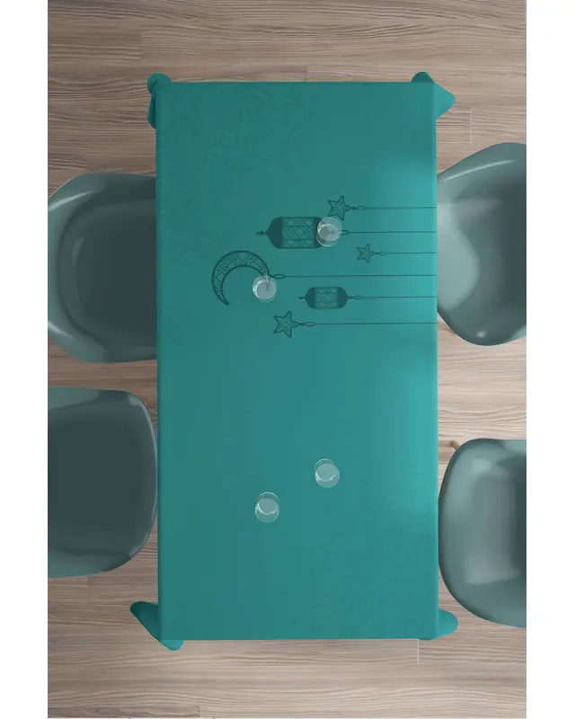 Ramadan Rectangular Easy-Care Suede-Feel Tablecloth - MS-289 - 2