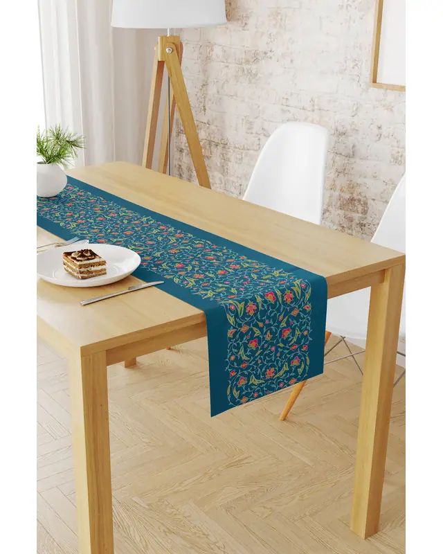 Ramadan Pattern 40X140 Table Runner, Easy-Care Suede Textured Runner, Stain-Resistant Runner - 2