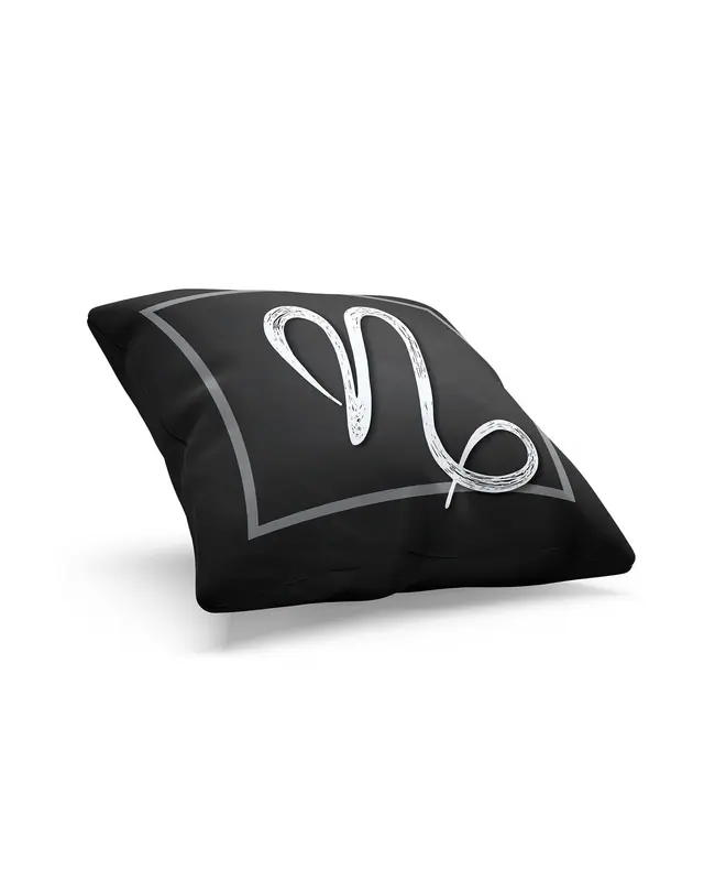 N Letter Pattern Double-Sided Printed Suede Cushion Cover - 2