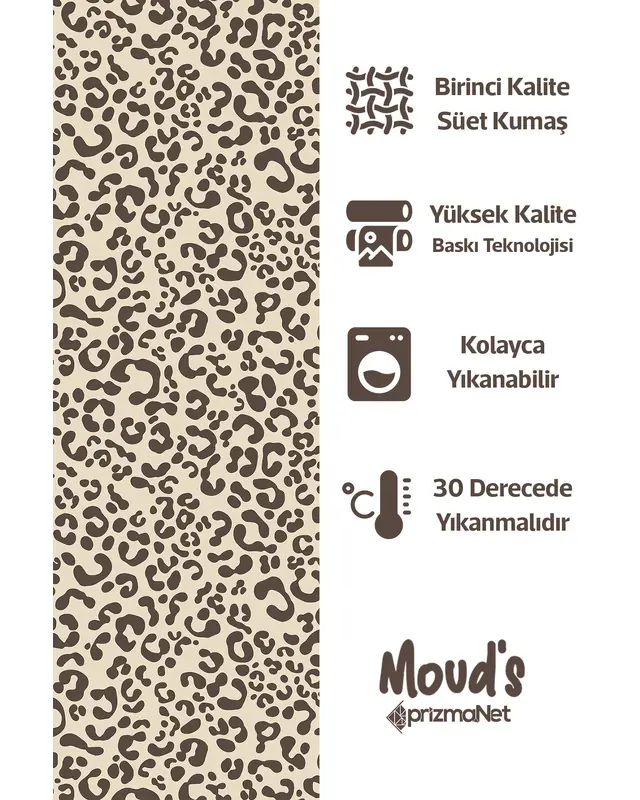 Brown Dots Round Easy-Care Suede-Feel Tablecloth - MSY-09 - 2