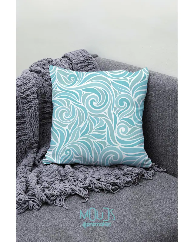 Turqua Pattern Pattern Double-Sided Printed Single Cushion Cover - 2