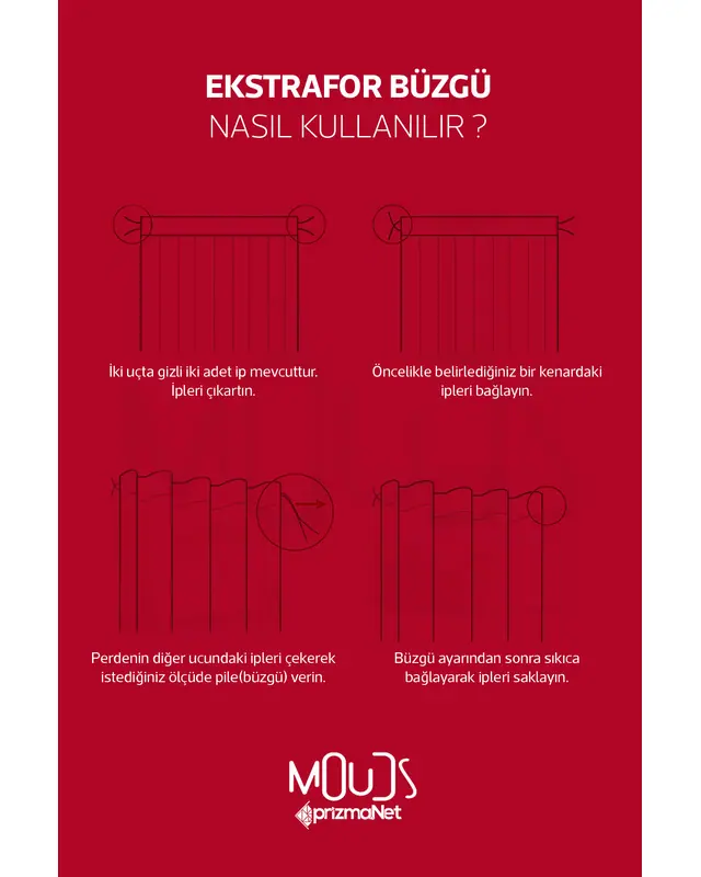 Red Pink Hearts Patterned Suede Living Room Decorative Curtain Pencil Pleat - Single Panel - PRD-1044-TK - 4