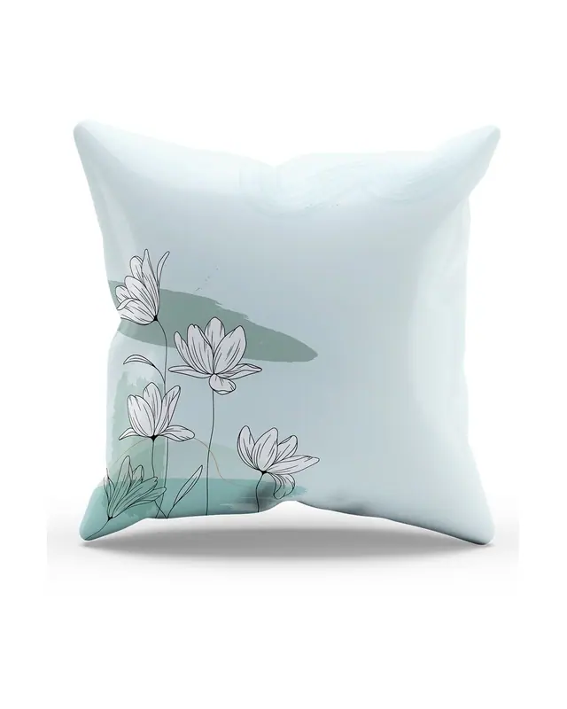Poppy Soft-1 Pattern Double-Sided Printed Suede Cushion Cover