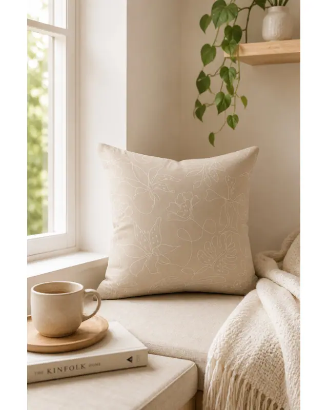 Double-Sided Printed Hope Fell Pattern Set of 4 Coordinated Suede Cushion Cover - 5
