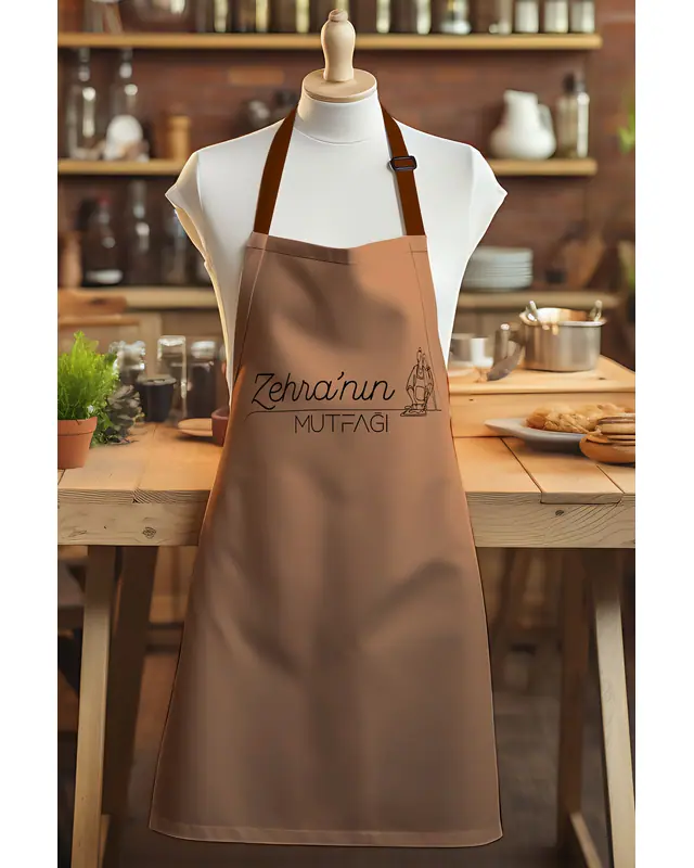 Kitchen Apron with Custom Name Logo, Chef Apron, Chef Front, Cafe Specific Kitchen Front - MTF-OZEL - 7