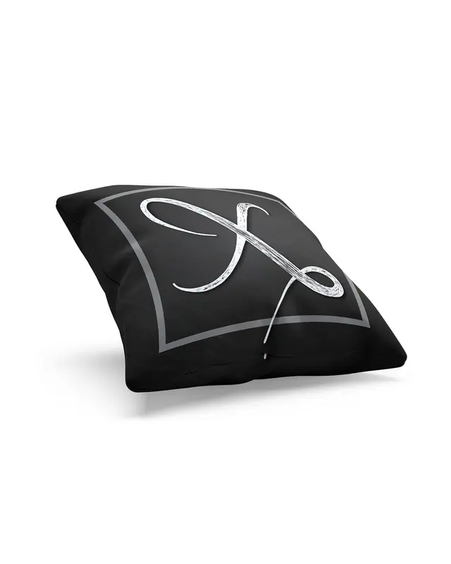 X Letter Pattern Double-Sided Printed Suede Cushion Cover - 2