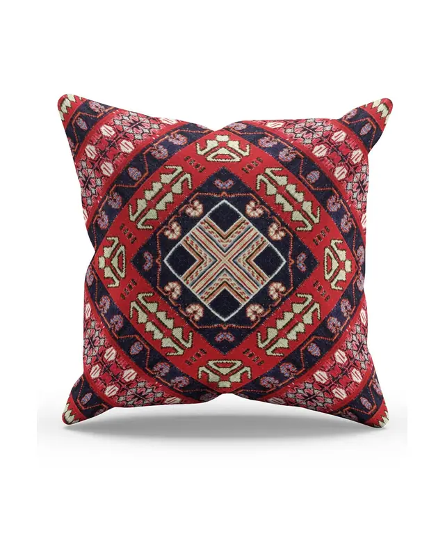 Türkiye Kilim-3 Pattern Double-Sided Printed Suede Cushion Cover