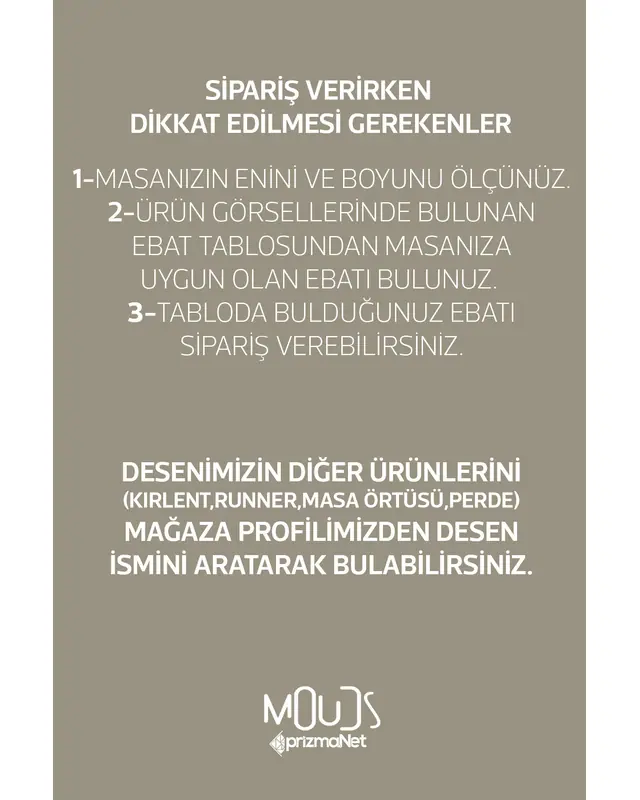 Ramazan Beyaz Lamba Desenli Süet Kumaş Dertsiz Yuvarlak Masa Örtüsü Ramadan - 6